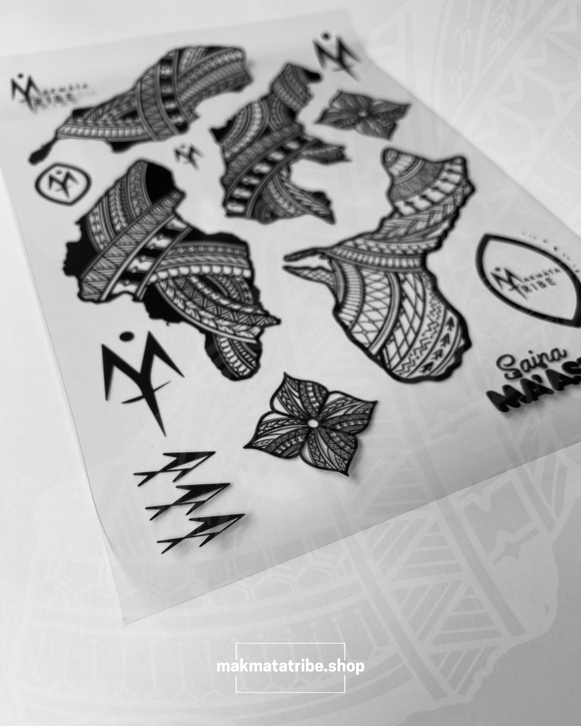 [FULL SHEET] 4-ISLAND MARIANAS DECAL (CHAMORU TRIBAL)