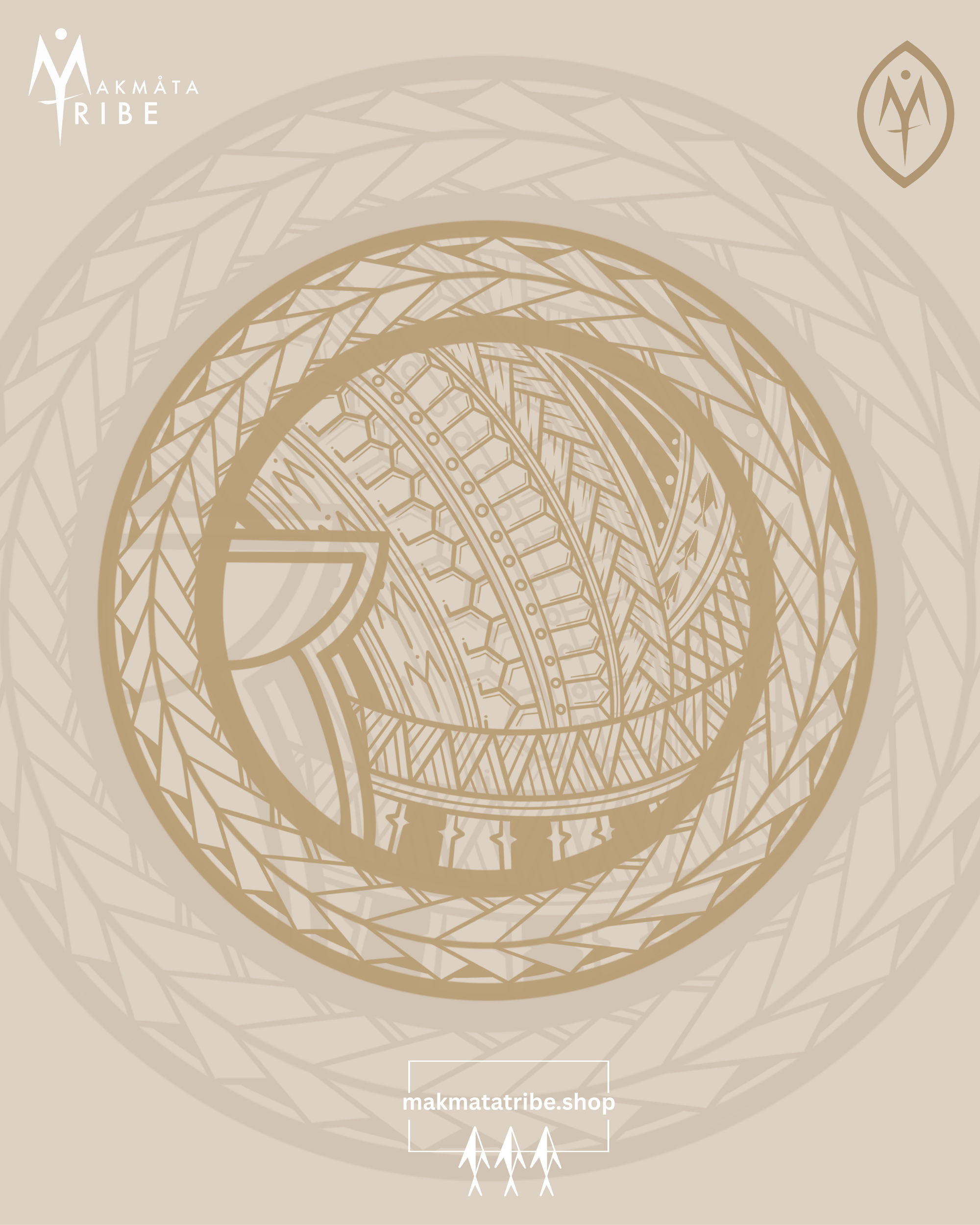 LATTE CIRCLE HOODED SWEATSHIRT